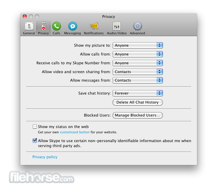 skype for mac version
